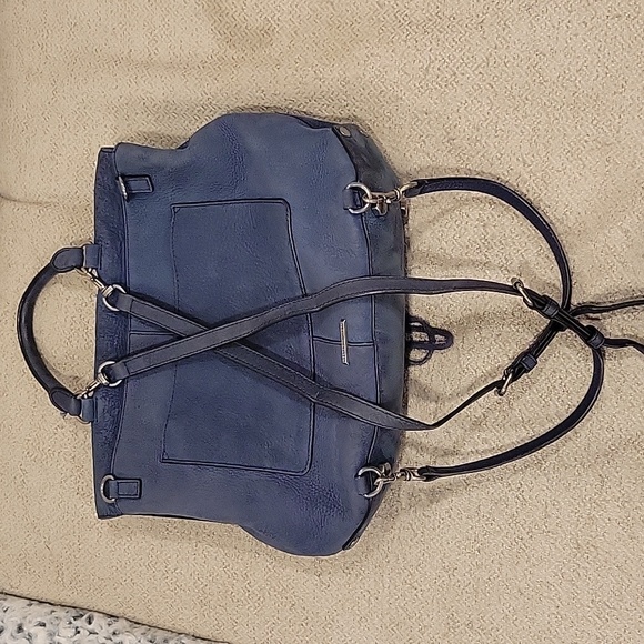 Rebecca Minkoff Blue Suede Bookbag